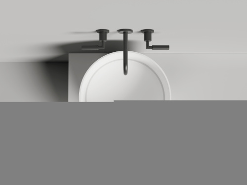 Раковина из искусственного камня S-Stone Salini ARMONIA 130423TM 50х50 накладная цвет белый 1 отверстие под смеситель - фото 3